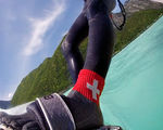 The ultimate minimalist sock uses super durable fiber stronger than kevlar to protect your feet kitesurfing
