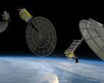 Massive 3d printing space robot build structures zero gravity
